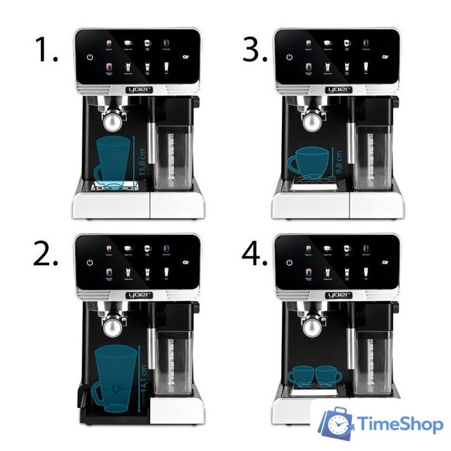Рожковая кофеварка Yoer Creamo EMF03BK - Изображение №9 — Интернет-магазин Time-Shop