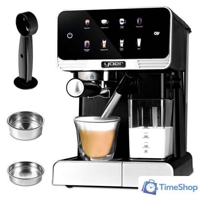 Рожковая кофеварка Yoer Creamo EMF03BK - Изображение №1 — Интернет-магазин Time-Shop