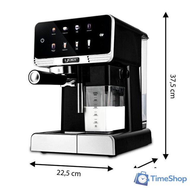 Рожковая кофеварка Yoer Creamo EMF03BK - Изображение №14 — Интернет-магазин Time-Shop