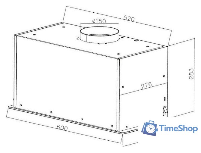 Кухонная вытяжка ZorG Star 1080 60 S-GC (черный) - Изображение №9 — Интернет-магазин Time-Shop