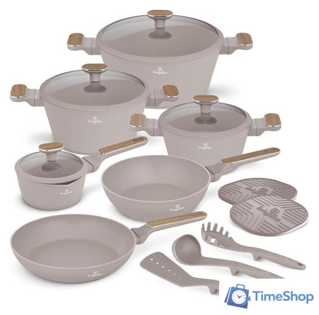 Набор кастрюль Berlinger Haus Taupe Nordic Collection BH-8344 - Изображение №1 — Интернет-магазин Time-Shop
