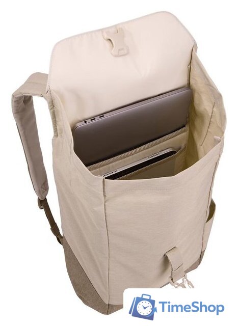 Городской рюкзак Thule Lithos 16L TLBP213PEL/FK (pelican gray/faded khaki) - Изображение №3 — Интернет-магазин Time-Shop