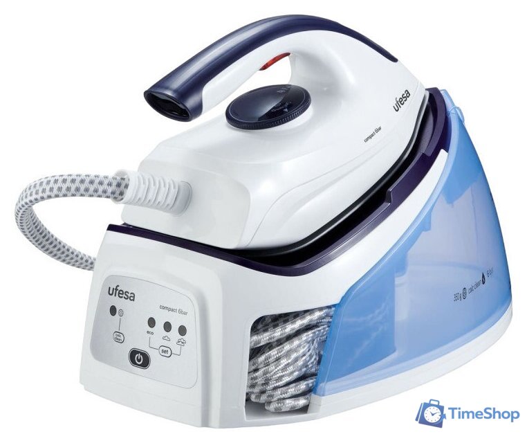Утюг Ufesa PL2450 Compact (белый/голубой) - Изображение №1 — Интернет-магазин Time-Shop