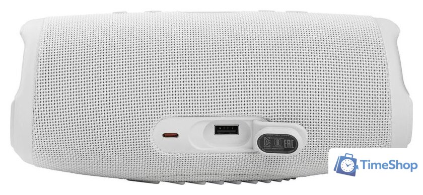 Беспроводная колонка JBL Charge 5 (белый) - Изображение №7 — Интернет-магазин Time-Shop
