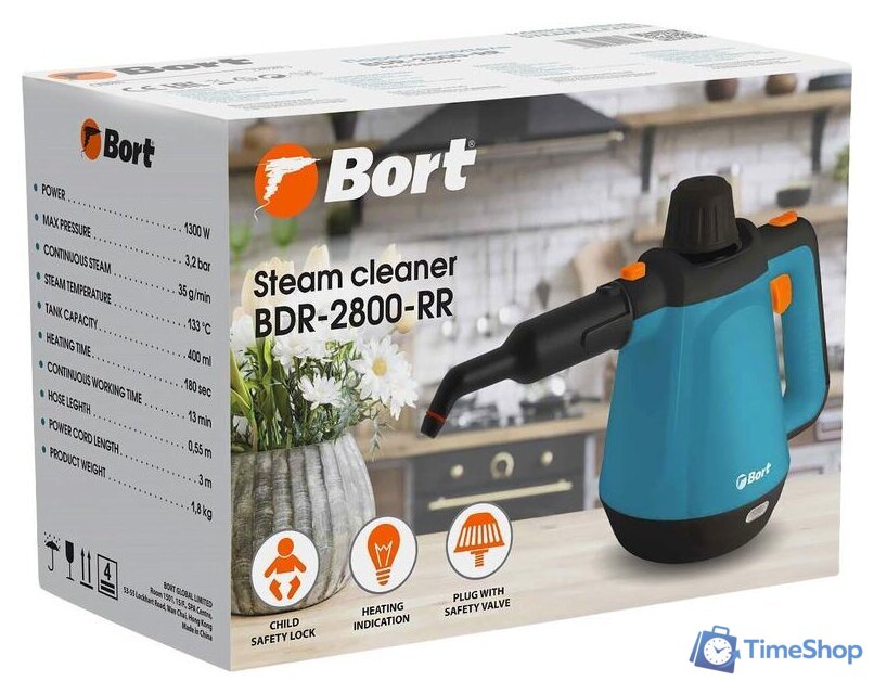 Пароочиститель Bort BDR-2800-RR - Изображение №11 — Интернет-магазин Time-Shop
