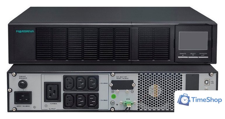 Источник бесперебойного питания Marsriva Lithium On-Line UPS MR-UL3KRT-H - Изображение №4 — Интернет-магазин Time-Shop