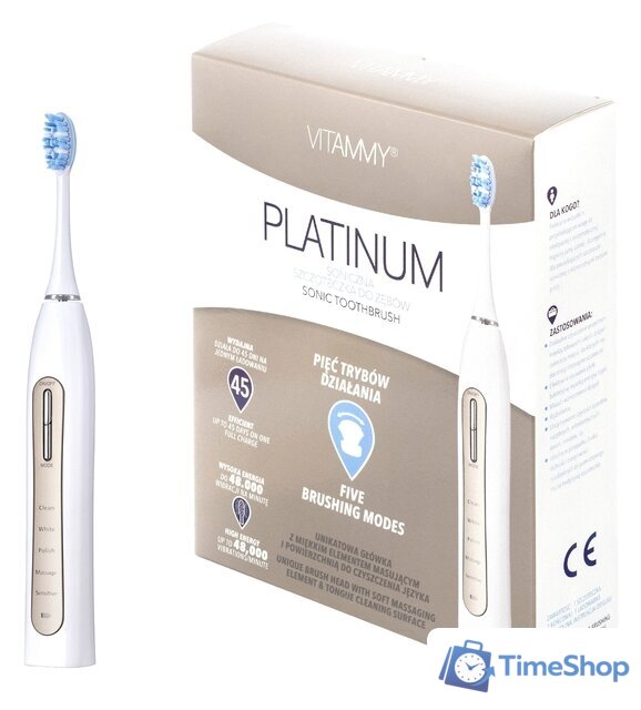 Электрическая зубная щетка Vitammy Platinum - Изображение №1 — Интернет-магазин Time-Shop