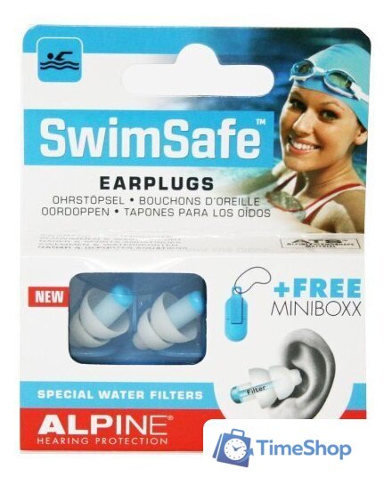 Беруши для плавания Alpine Hearing Protection SwimSafe 111.21.450 - Изображение №1 — Интернет-магазин Time-Shop