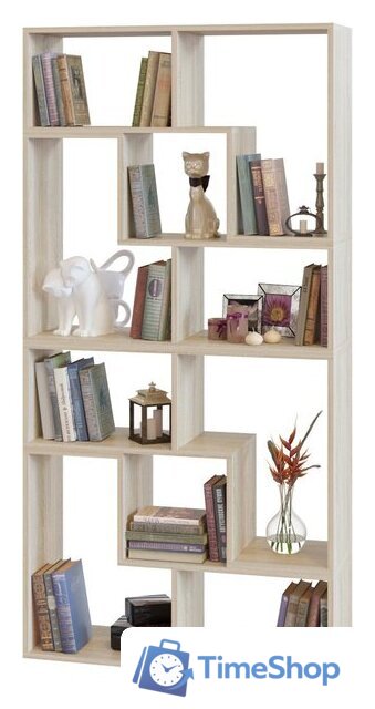 Стеллаж Сокол ПК-9 вариант 2 (дуб сонома, 4 шт) - Изображение №1 — Интернет-магазин Time-Shop