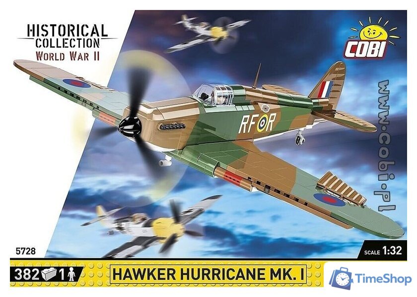 Конструктор Cobi World War II 5728 Hawker Hurricane Mk.I - Изображение №2 — Интернет-магазин Time-Shop