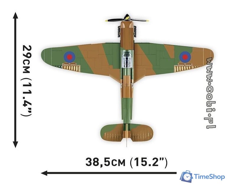 Конструктор Cobi World War II 5728 Hawker Hurricane Mk.I - Изображение №6 — Интернет-магазин Time-Shop