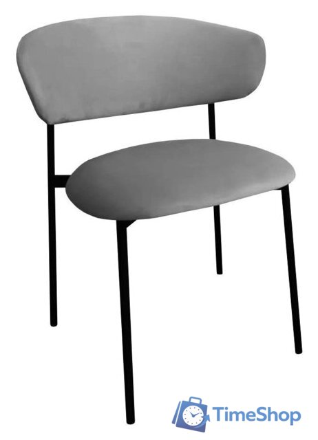 Стул M-City Brandy-X 461MC05468 (светло-серый BM-4 велюр/белый) - Изображение №1 — Интернет-магазин Time-Shop