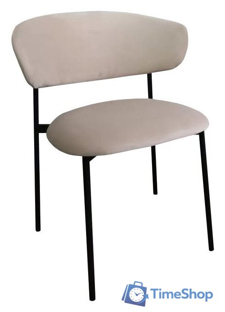 Стул M-City Brandy-X 461MC05468 (светло-серый BM-4 велюр/белый) - Изображение №2 — Интернет-магазин Time-Shop