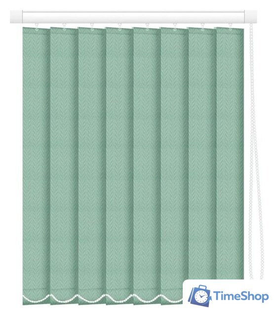 Жалюзи вертикальные АС МАРТ Мальта 2435 180x140 (бирюзовый) - Изображение №1 — Интернет-магазин Time-Shop