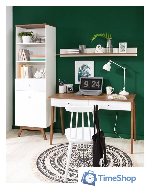 Стол Black Red White Heda BIU2S (белый/лиственница сибирская золотая) - Изображение №4 — Интернет-магазин Time-Shop