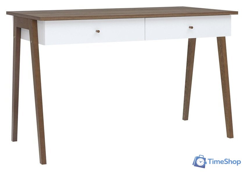 Стол Black Red White Heda BIU2S (белый/лиственница сибирская золотая) - Изображение №1 — Интернет-магазин Time-Shop