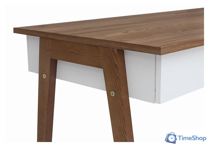 Стол Black Red White Heda BIU2S (белый/лиственница сибирская золотая) - Изображение №6 — Интернет-магазин Time-Shop