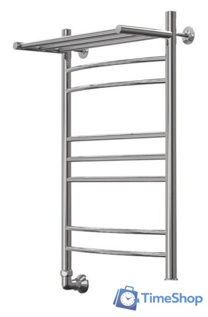 Полотенцесушитель Granula Евро 2Д+3П+2Д 50х100 с полкой (нижнее подключение) - Изображение №1 — Интернет-магазин Time-Shop
