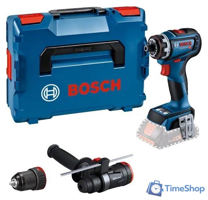 Дрель-шуруповерт Bosch GSR 18V-90 FC Professional 06019K6204 (без АКБ, набор сменных патронов, кейс) - Изображение №1 — Интернет-магазин Time-Shop