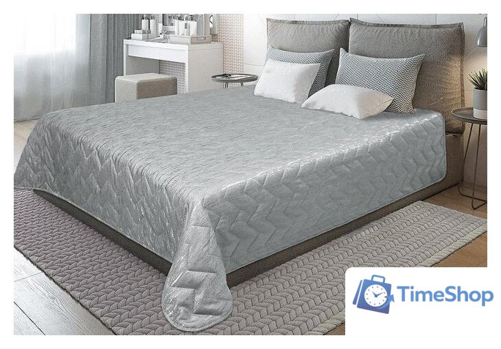 Покрывало Nivasan Модерн P.Md 240-11 (240x240, серый) - Изображение №1 — Интернет-магазин Time-Shop