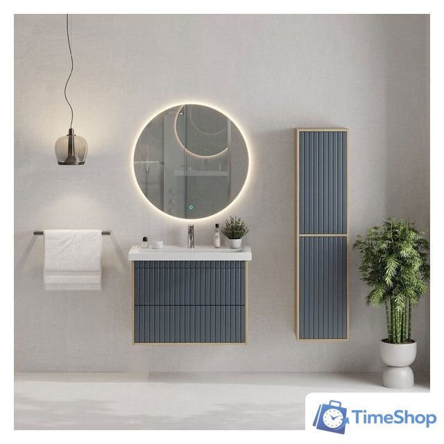  Onika Тумба под умывальник Дайлер 80 108062 (графит/дуб сонома) - Изображение №5 — Интернет-магазин Time-Shop