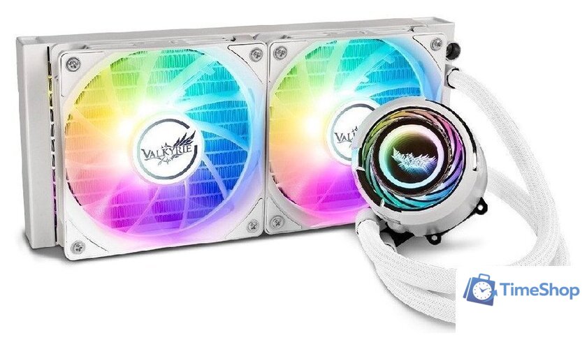 Система жидкостного охлаждения для процессора Valkyrie Jarn 240 ARGB (белый) - Изображение №1 — Интернет-магазин Time-Shop