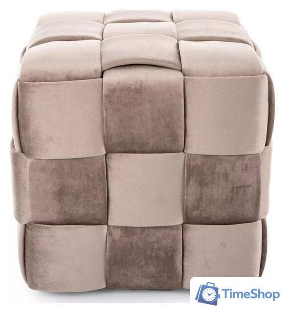 Пуфик Signal Casel Velvet (темно-бежевый) - Изображение №2 — Интернет-магазин Time-Shop