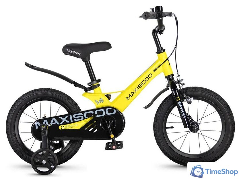 Детский велосипед Maxiscoo Space Стандарт Плюс 14 2026 MSC-S1451 (желтый матовый) - Изображение №1 — Интернет-магазин Time-Shop
