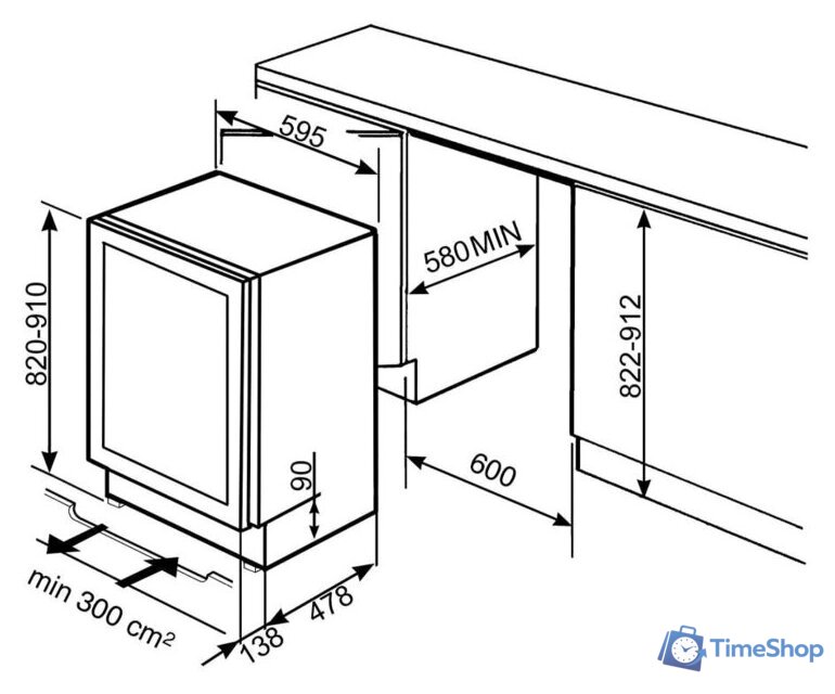 Винный шкаф Smeg CVI338RX3 - Изображение №5 — Интернет-магазин Time-Shop
