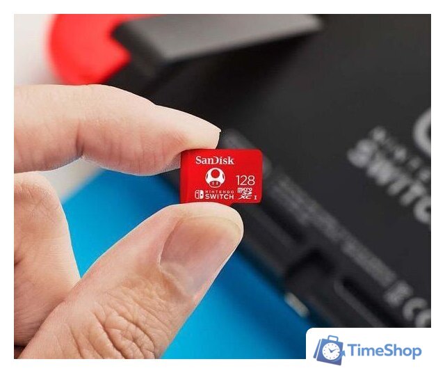 Карта памяти SanDisk Nintendo Switch Licensed Card Super Mario Edition microSDXC 128GB SDSQXAO-128G-GN3ZN - Изображение №3 — Интернет-магазин Time-Shop