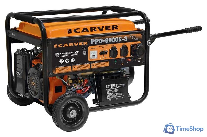 Бензиновый генератор Carver PPG-8000E-3 - Изображение №1 — Интернет-магазин Time-Shop