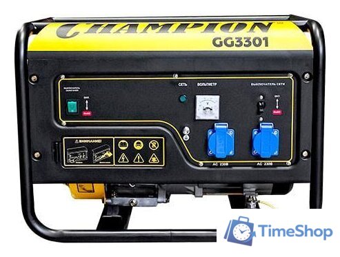 Бензиновый генератор Champion GG3301 - Изображение №3 — Интернет-магазин Time-Shop