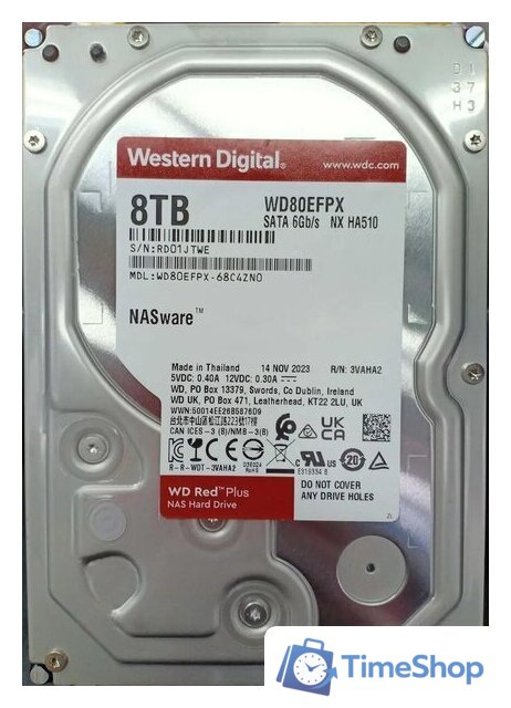 Жесткий диск WD Red Plus 8TB WD80EFPX - Изображение №2 — Интернет-магазин Time-Shop