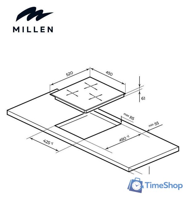 Варочная панель Millen MIH 451 BL - Изображение №7 — Интернет-магазин Time-Shop