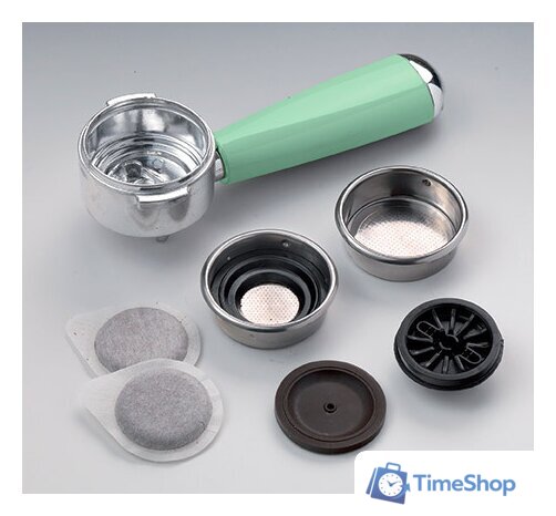 Рожковая кофеварка Ariete Vintage 1389 (зеленый) - Изображение №4 — Интернет-магазин Time-Shop