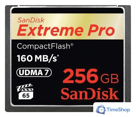 Карта памяти SanDisk Extreme Pro CompactFlash 256GB [SDCFXPS-256G-X46] - Изображение №1 — Интернет-магазин Time-Shop