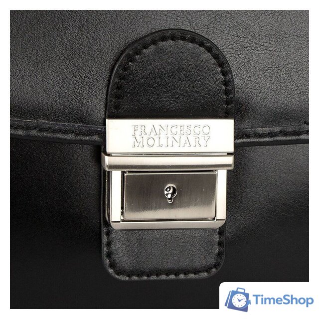 Мужская сумка Francesco Molinary 513-31022-003-BLK - Изображение №6 — Интернет-магазин Time-Shop