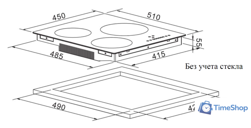 Варочная панель Weissgauff HI 430 BA - Изображение №4 — Интернет-магазин Time-Shop