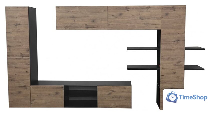 Горка КМК Мебель Альда 0918 (черный/дуб веллингтон) - Изображение №1 — Интернет-магазин Time-Shop