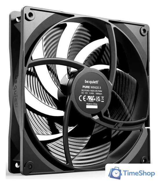Комплект вентиляторов для корпуса be quiet! Pure Wings 3 140mm PWM HS BL138 - Изображение №4 — Интернет-магазин Time-Shop