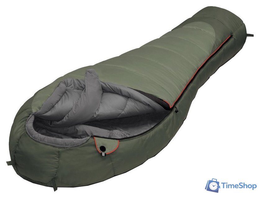 Спальный мешок AlexikA Aleut (оливковый, левая молния) - Изображение №1 — Интернет-магазин Time-Shop