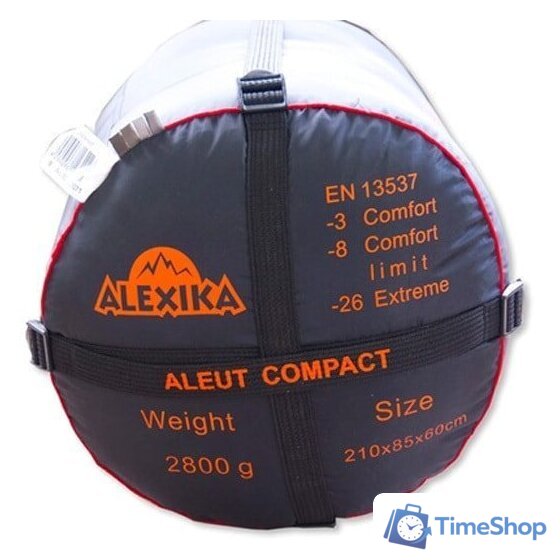 Спальный мешок AlexikA Aleut (оливковый, левая молния) - Изображение №2 — Интернет-магазин Time-Shop