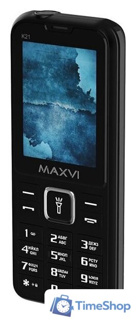 Кнопочный телефон Maxvi K21 (черный) - Изображение №4 — Интернет-магазин Time-Shop
