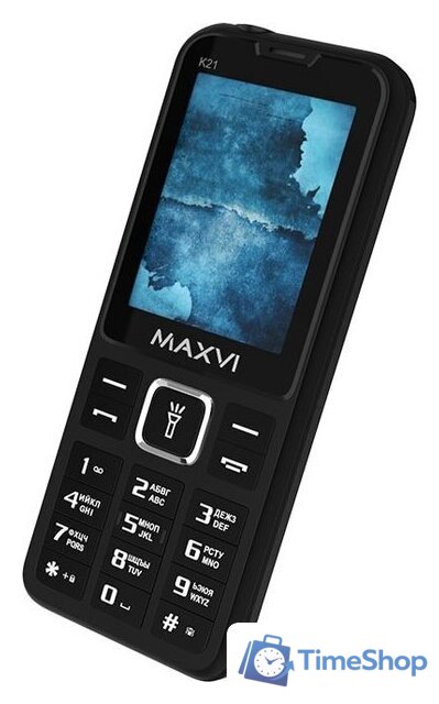 Кнопочный телефон Maxvi K21 (черный) - Изображение №6 — Интернет-магазин Time-Shop