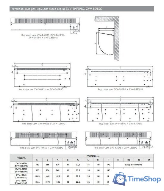 Тепловая завеса ZILON ZVV-0.8E5M - Изображение №5 — Интернет-магазин Time-Shop