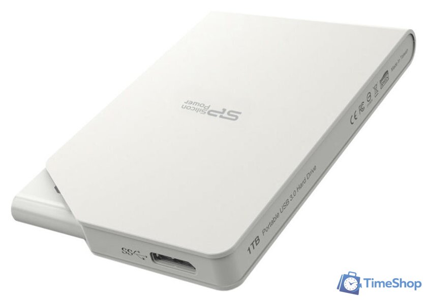 Внешний накопитель Silicon-Power Stream S03 2TB White (SP020TBPHDS03S3W) - Изображение №1 — Интернет-магазин Time-Shop