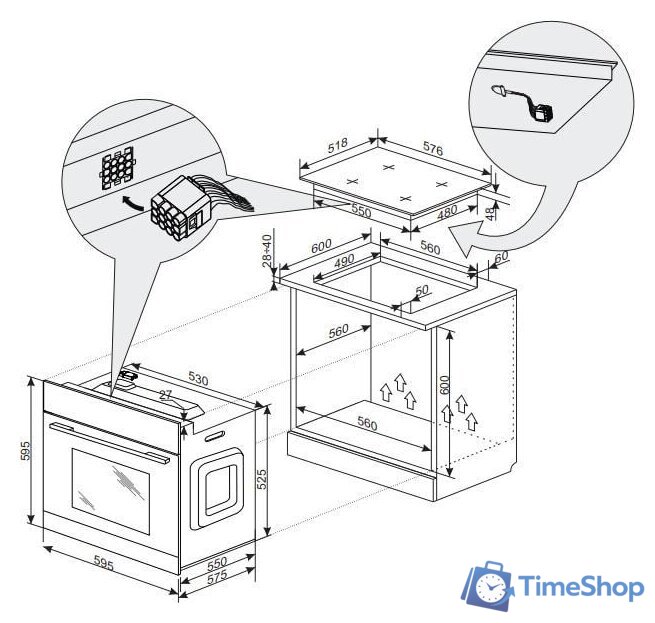 Электрический духовой шкаф Hansa BOEI683020 - Изображение №3 — Интернет-магазин Time-Shop