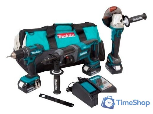  Makita DLX3078TX1 (шуруповерт, болгарка, перфоратор, 3 АКБ, сумка) - Изображение №1 — Интернет-магазин Time-Shop