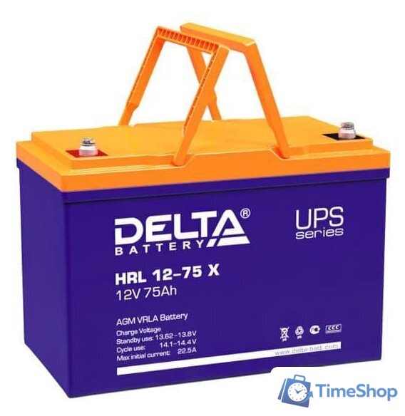 Аккумулятор для ИБП Delta HRL 12-75 X (12В/75 А·ч) - Изображение №1 — Интернет-магазин Time-Shop