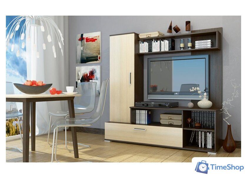 Стенка Горизонт Лима (венге/дуб) - Изображение №1 — Интернет-магазин Time-Shop